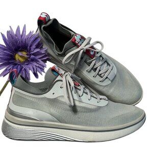 Bala Twelves Mens 8.5 Womens 9.5 Gray Athletic Sneakers With Red & Blue Accents